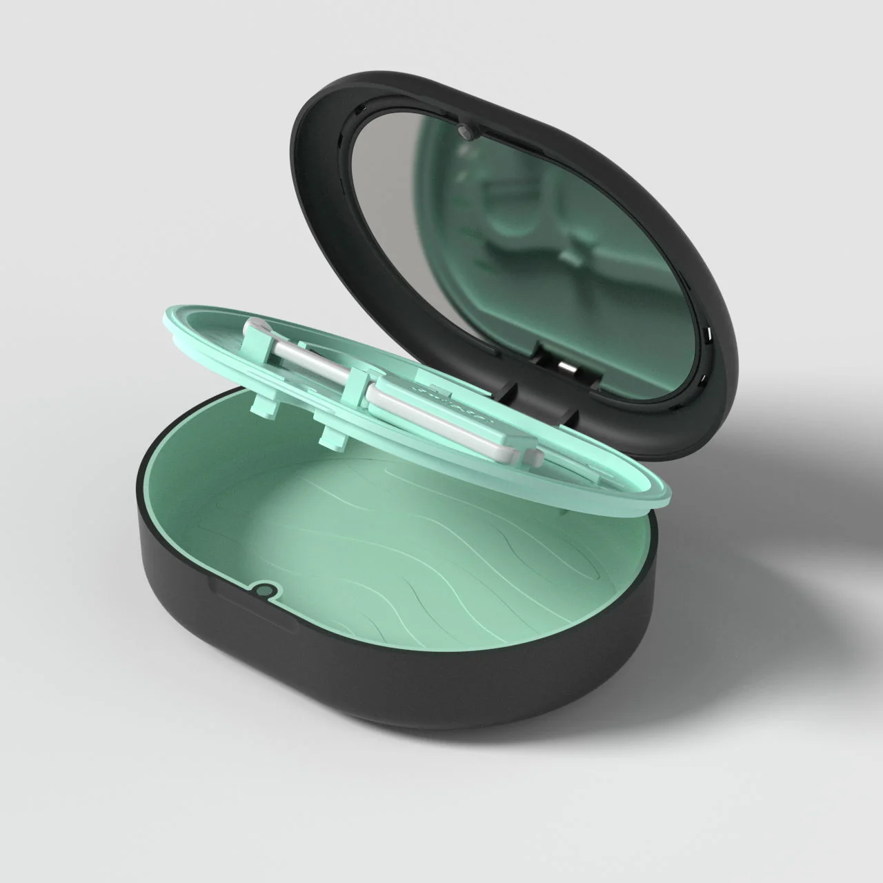 Vented Case with Mirror, Removal Tool & Floss Storage - Image 6